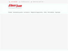 Tablet Screenshot of faberteam.hu
